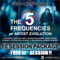 THE 5 FREQUENCIES OF ARTIST EVOLUTION - 10 SESSION PACKAGE (+FREE 11th SESSION!!)