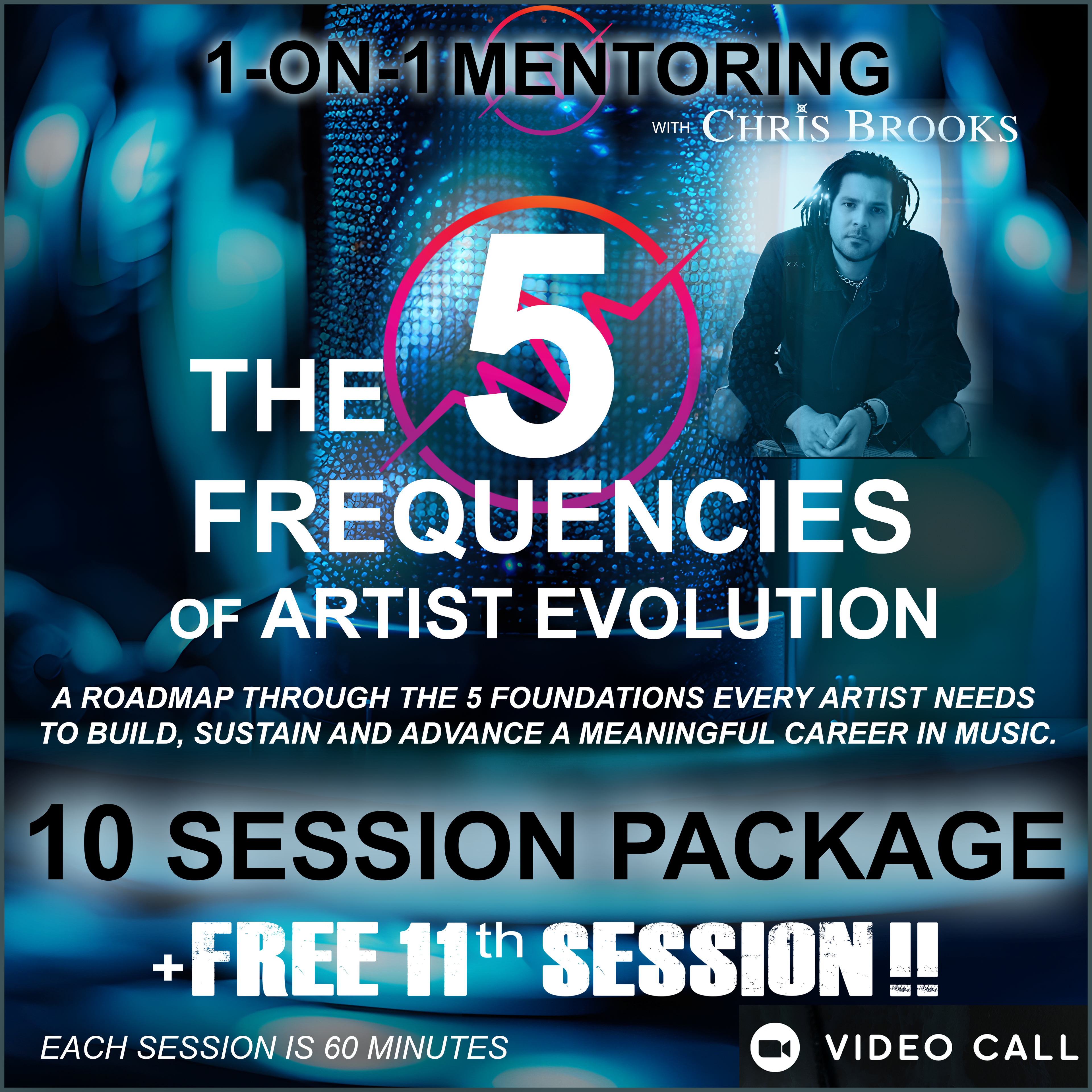 THE 5 FREQUENCIES OF ARTIST EVOLUTION - 10 SESSION PACKAGE (+FREE 11th SESSION!!)